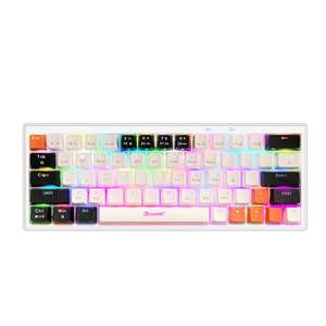 YH8705ミニLEDバックライトワイヤレスUSB 63キーメカニカルゲームキーボードラップトップ/コンピュータ用英語 - Product Image 2
