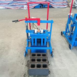 Küçük hareket fiyatı için inşaat için Hollow blok yapma makinesi yarı otomatik QMR2-45 mobil katı kil tuğla makineleri - Product Image 6