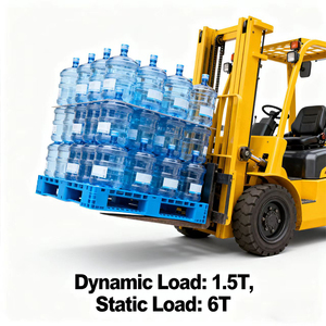 Bán Buôn Hot Bán Châu Âu Công Nghiệp 3 Runners Nhựa Pallet Lớn HDPE-Way Nhựa Pallet Cho Lưu Trữ Xếp Chồng Hàng Hóa - Product Image 5