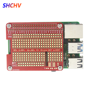 Raspberry Pi DIY Proto HAT Shield Erweiterungs platinen experiment mit roter GPIO-Platine für Raspberry Pi 4 Modell B/3B/3B