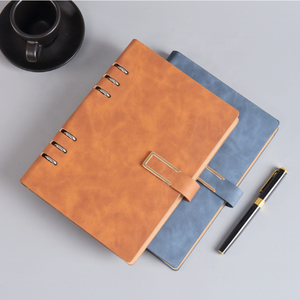 Diary PU Leather Custom Logo Loose-leaf Pu <strong>Note</strong> Books and Journals <strong>Color</strong> Soft Cover <strong>Notebook</strong> - Product Image 2