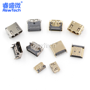 安全微型迷你Hdmi电缆连接器锁定19针型连接器Hdmi母从电脑电视高清系列连接器 - Product Image 2