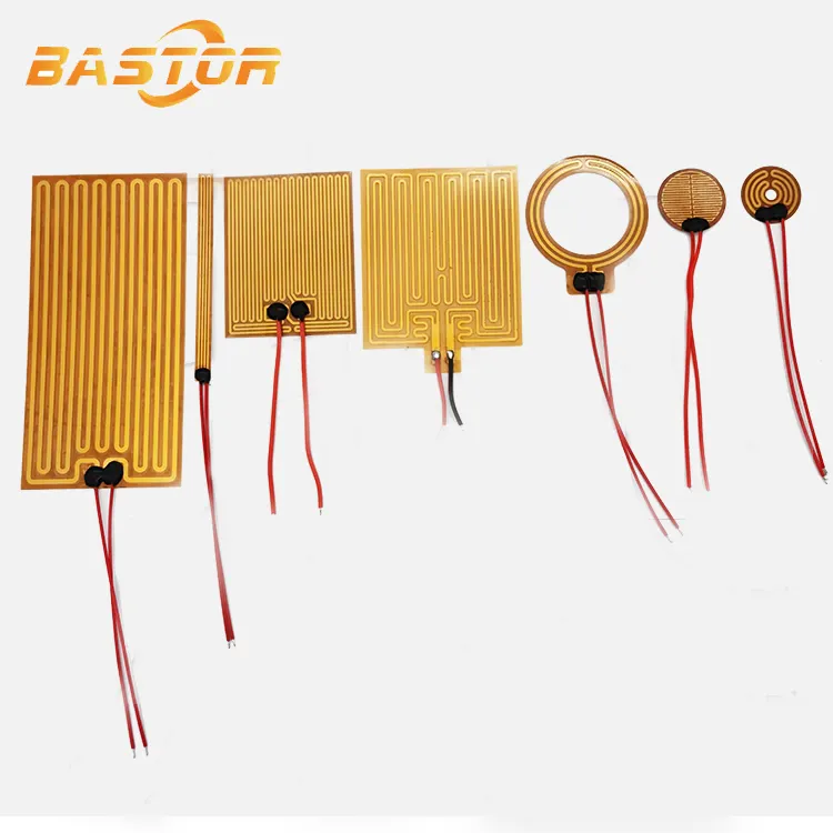 Película de poliimida eléctrica industrial, calentador de pcb kapton con adhesivo, 6V/12V