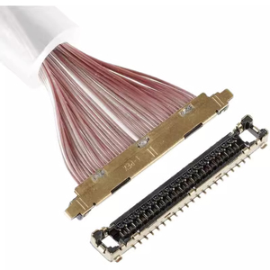 0.4mm dikey eşleştirme saat MCC 42AWG 30pin 40pin connector bağlayıcı DF36-40P-0.4SD Drone EDP örgü tel LVDS kablosu