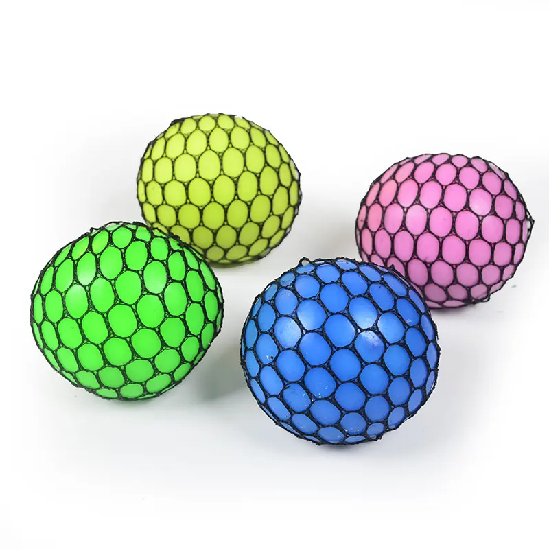 Neueste Stress Toy Balls Hand Squeeze Entlüftung sball 6Cm Mehl Dekompression Obst Trauben ball