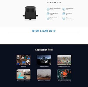 Obstáculo inteligente/Robot/Maker Educación 10Hz Tasa de escaneo 12m Distancia Lidar Módulo de escáner 360 grados 2D Lidar Sensor de distancia Kit - Product Image 4