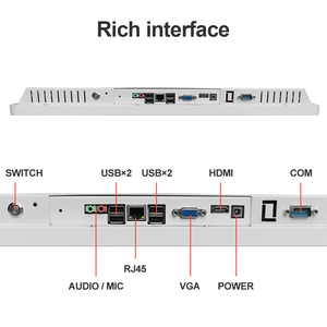 Multi Interface <strong>Embedded</strong> or Wall Mounted Ppc Ipc Wide Screen Industrial Panel Pc 7 Inch with Ssd - Product Image 4