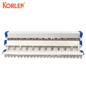 Korlen 1P 2P 3P 63A 80A 100A Electric <strong>Busbar</strong> Plug-in <strong>U</strong> <strong>Type</strong> Copper <strong>Busbar</strong> - Product Image 6