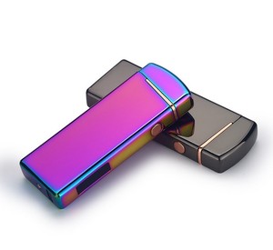 高品质可充电USB电子火花点火器点烟器工厂价格钢材带电弧形风格标志 - Product Image 6