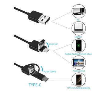 Drei-in-Eins-Endoskop mit 5,5-mm-Typ-C-Anschluss für Mobiltelefone Computer und Automobile Grenz überschreitende Kamera module - Product Image 4