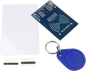 Kit RFID-RC522 RF IC Card sensore modulo + scheda S50 Blank + portachiavi per Raspberry Pi