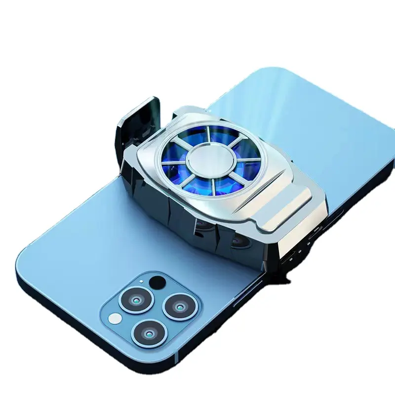 Radiador de ar para celular, fácil de transportar, ventilador ajustável com velocidade do vento e baixo ruído, ideal para jogos, lançamento recente