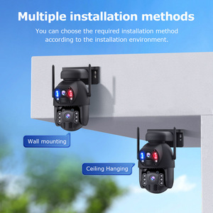 Düşük güç güneş gözetim güneş kameralar çift lens güneş enerjisi IP kamera 6MP 8MP açık güneş 4G izleme kamera