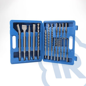 YUERONG 17PCS Electric Hammer Using Sds Plus Concrete Drill Bit Set With <strong>Chisel</strong> <strong>for</strong> Rock - Product Image 4
