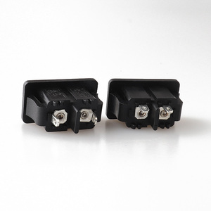 LZ-8-6S1 IEC เต้ารับขั้วต่อช่องเสียบ C8 2ขาเต้าเสียบไฟฟ้ากระแสสลับปลั๊กไฟอุตสาหกรรม - Product Image 5