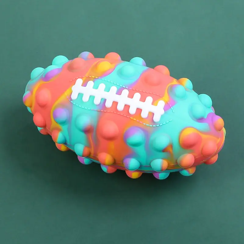 Großhandel Silikon Angst Stress abbau Push Bubble Sensory Fußball Fußball Volleyball 3D Stress Ball Zappeln Spielzeug