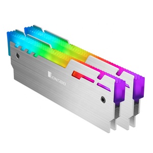 Dispositivo di raffreddamento del modulo di memoria ad alta frequenza per moduli di memoria per computer <span class=keywords><strong>desktop</strong></span> <span class=keywords><strong>DDR3</strong></span> DDR4 DDR5 dissipatore di calore ARGB <span class=keywords><strong>memory</strong></span> cooler