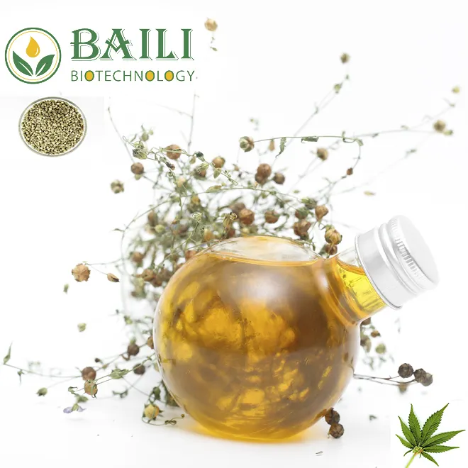 China factory produce 100% pure low price high quality organic Hemp Seed Oil