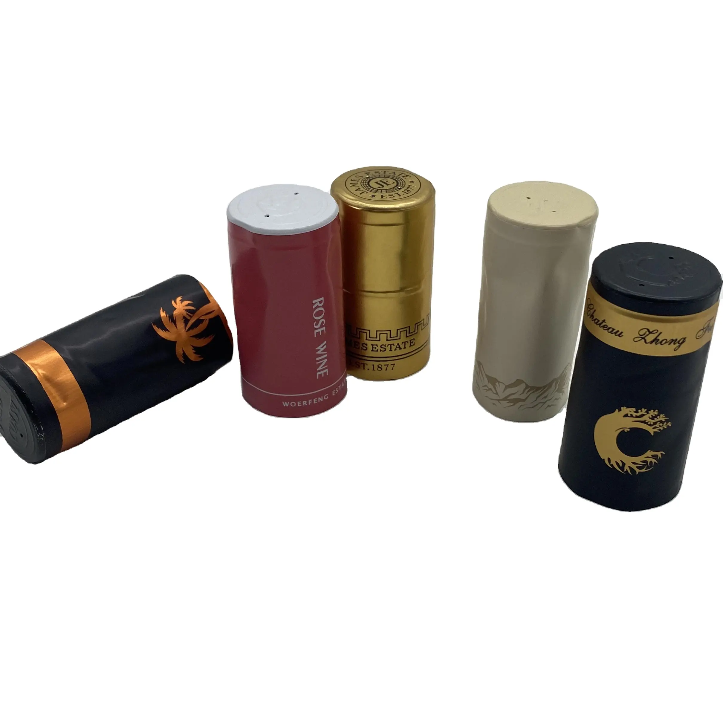 Customized All kinds of Sizes Aluminum Plastic capsule For wine alcohol Glass Bottle 30*60mm