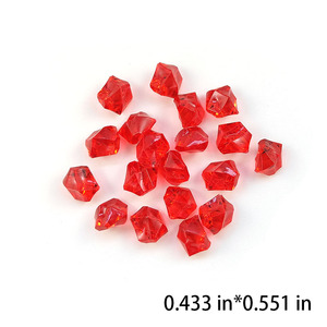 环保可重复使用的多边形不规则模拟透明冰块水晶钻石和冰粒 - Product Image 2