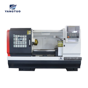 Máquina de torno de cama plana horizontal CNC con eje C modelo CK6150 para trabajos de fresado y torno de servicio medio - Product Image 1