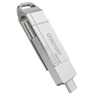 OSCOO USB 3.2 512GB SSD USB + tip-c 2 in 1 arayüzü 256GB SU001 USB flash sürücü - Product Image 4