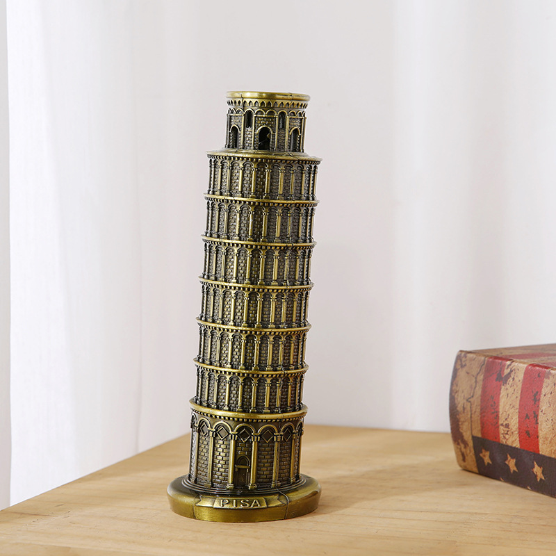 Tour penchée de Pise 18cm-bronze