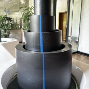 לחץ גבוה 1000 מ "מ 1200 מ" מ <span class=keywords><strong>hdpe</strong></span> אספקת צינור צינור גדול קוטר חומר גלם לעבודות ביוב