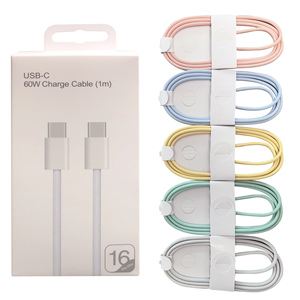1M 25W 60W cavo di ricarica rapida in Nylon Smart PD tipo C iPhone15/16 Android altri telefoni cellulari USB tipo Computer uso Stock - Product Image 1