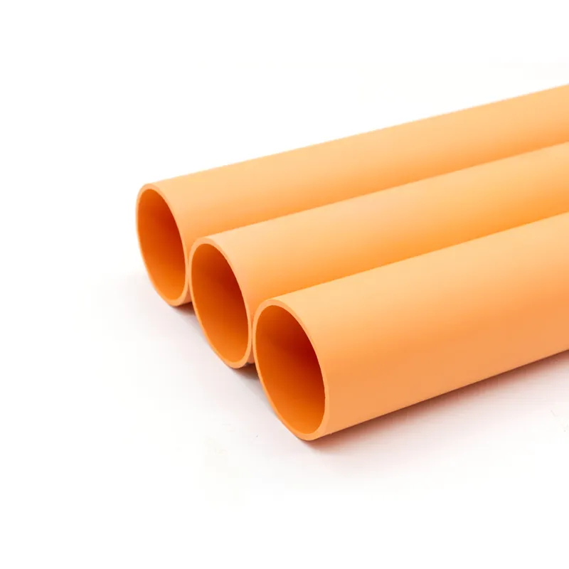 케이블 소매 오렌지 지하 3.5 "4" PVC DB2 전기를 위한 엄밀한 도관