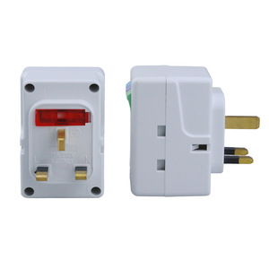 3合1扩展插头适配器13A 250V UK Type-G BS 3引脚便携式多1至3旅行适配器电源插座开/关开关 - Product Image 4