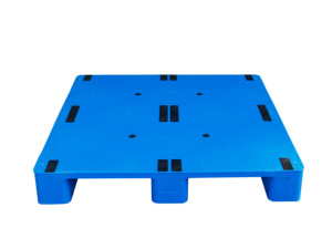 NEXARA新材料HDPE 1111堆叠甲板平面物流重型托盘，带三流道，用于货架系统 - Product Image 3
