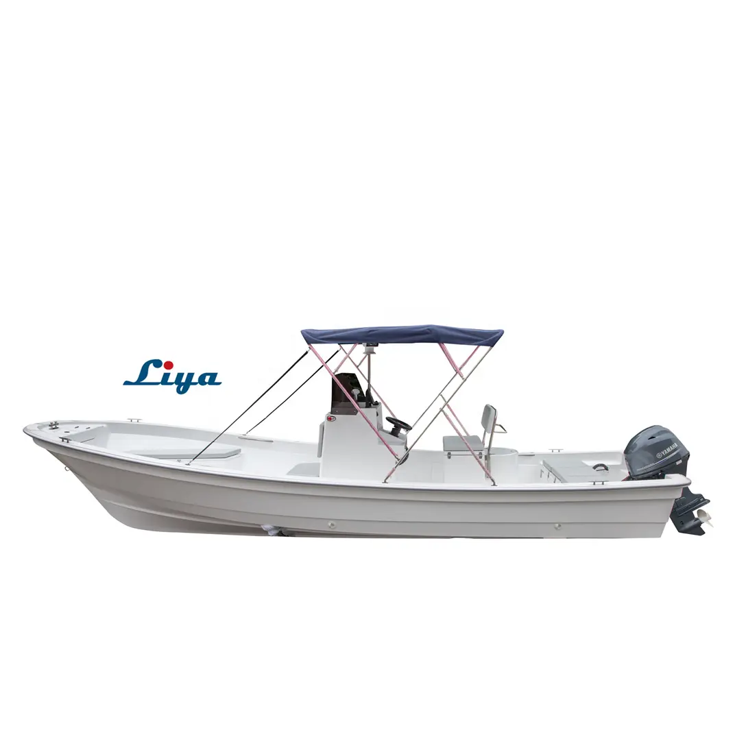Liya barco de casco duplo 25ft panga barcos de pesca