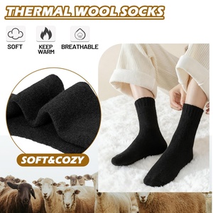 Chất Lượng Cao Nhiệt Ấm Khởi Động Vớ Biểu Tượng Tùy Chỉnh Mùa Đông Dày Ấm Cúng Đi Bộ Đường Dài Crew Thoải Mái Đệm Len Vớ Unisex Mùa Đông Vớ - Product Image 5