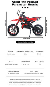 Durable 49CC Mini Pocketbikes Children New Outdoor Off-Road Riding Minibikes Electric Fuel <strong>50cc</strong> 2 Stroke <strong>Engine</strong> Plastic Chain - Product Image 5