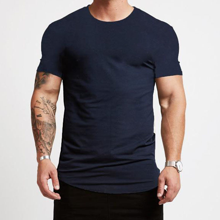 NAVY Cotton Spandex Shirts