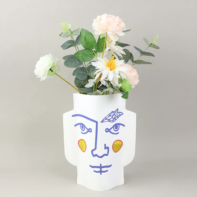 Couverture de Vase à fleurs pliable en papier, Style italien