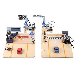 Etkileşimli kök trafik eğitim seti sınıf kullanımı Arduino için DIY yol modeli trafik sinyal projesi programlama robotik için