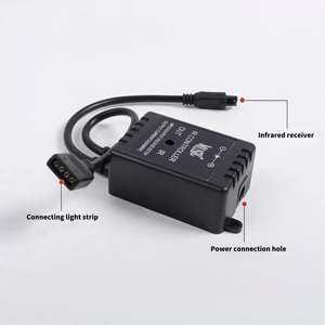 RGB LED Strip Controller Musik synchron isation Sprach steuerung 20-Tasten-IR-Fernbedienung DC12V USB-Niederspannungs-Rhythmus-kompatible Beleuchtungs lösung - Product Image 6