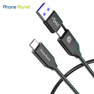 Çözünürlük ekran projeksiyonu 2-in-1 USB3.2 usbtip C Thunderbolt 3 veri kablosu - Product Image 1