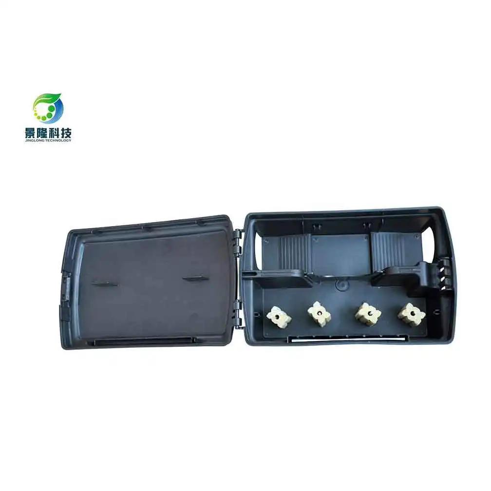 Boîte de piège à rats en plastique noir Anti Rat Rongeur Control Multi Catch Rat Bait Station