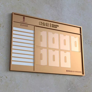 Bất động sản-Trong nhà-thép không gỉ-Bảng thông báo trong nhà và ngoài trời giá trị xây dựng bên Acrylic bảng thông báo thép - Product Image 4