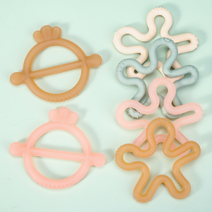 Sản phẩm mới bé San hô mọc răng đồ chơi kẹo cao su thân thiện với thiết kế đa Grip Silicone Teether BPA free cho trẻ sơ sinh - Product Image 2