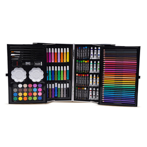 145 Pcs Nhôm Hộp Nghệ Thuật <span class=keywords><strong>Kit</strong></span> Có Thể Gập Lại Nghệ Thuật Thiết Lập Vẽ Thiết Lập Nghệ Sĩ Công Cụ Hai Lớp Văn Phòng Phẩm Acrylic Vẽ Tranh Nghệ Thuật Thiết Lập Cho Bé - Product Image 2