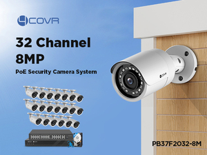 กล้อง IP กลางแจ้ง8Mp 20ชิ้น H.265ไมค์ในตัวคนมองเห็นกลางคืน32ช่อง POE 4K กล้องวงจรปิดรักษาความปลอดภัย20ตัว - Product Image 2