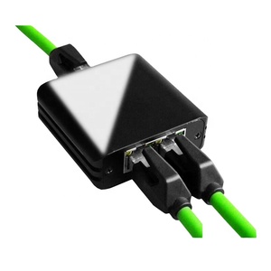 1000Mbps RJ45 Splitter Gigabit Network 1 to 2 Coupler Connector <strong>Ethernet</strong> 8P8C Extender Plug Extension Aluminum Alloy Switch - Product Image 1