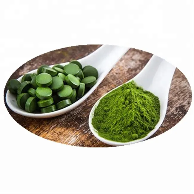 O produto comestível orgânico para comprimidos Chlorella Personalizar o serviço apoia o alimento orgânico da ceia