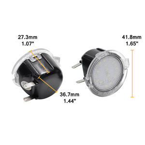 Hot White Under Mirror Lamp for Toyota Tundra <strong>Sequoia</strong> Ford F150 Range Explorer MK5 Everest Edge Fusion Taurus <strong>LED</strong> Puddle Lights - Product Image 3