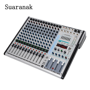 Light 12 Professional Audio Mixer Mixing Console 12チャンネル、EQ内蔵99 DSP LCDディスプレイ、カラオケ用REC DJコントローラー - Product Image 3