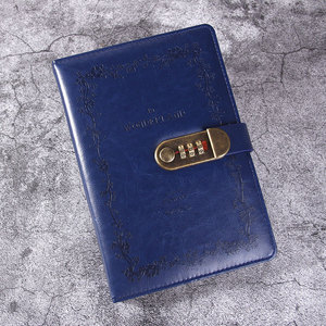 A5 Cover in pelle cartonata raccoglitore a spirale 25K codice Password ricaricabile diario organizzatore Planner con blocco Password Notebook - Product Image 6